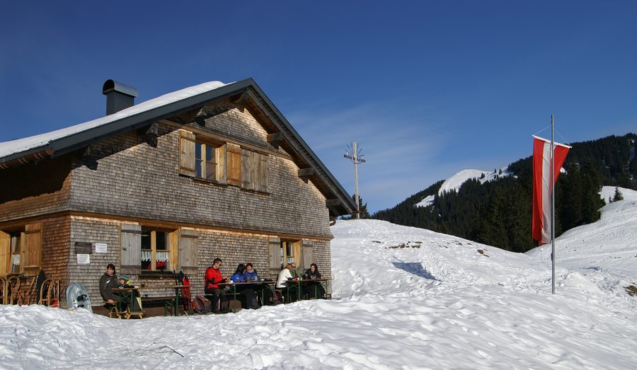 Alpe Maisäß und Hohe Kugel im Gemeindegebiet von Fraxern
