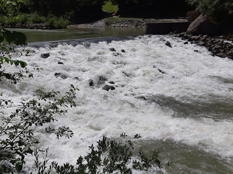 Bregenzer Ache im Tal bei Doren in Vorarlberg