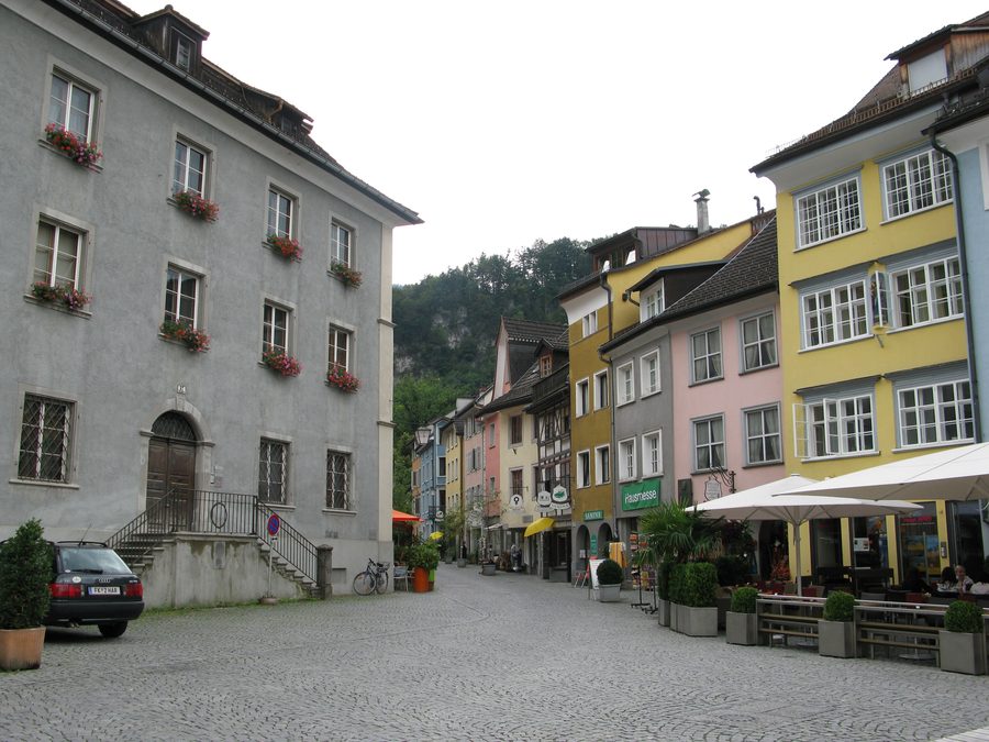 Historic city centre of Feldkirch, Vorarlberg, Austria