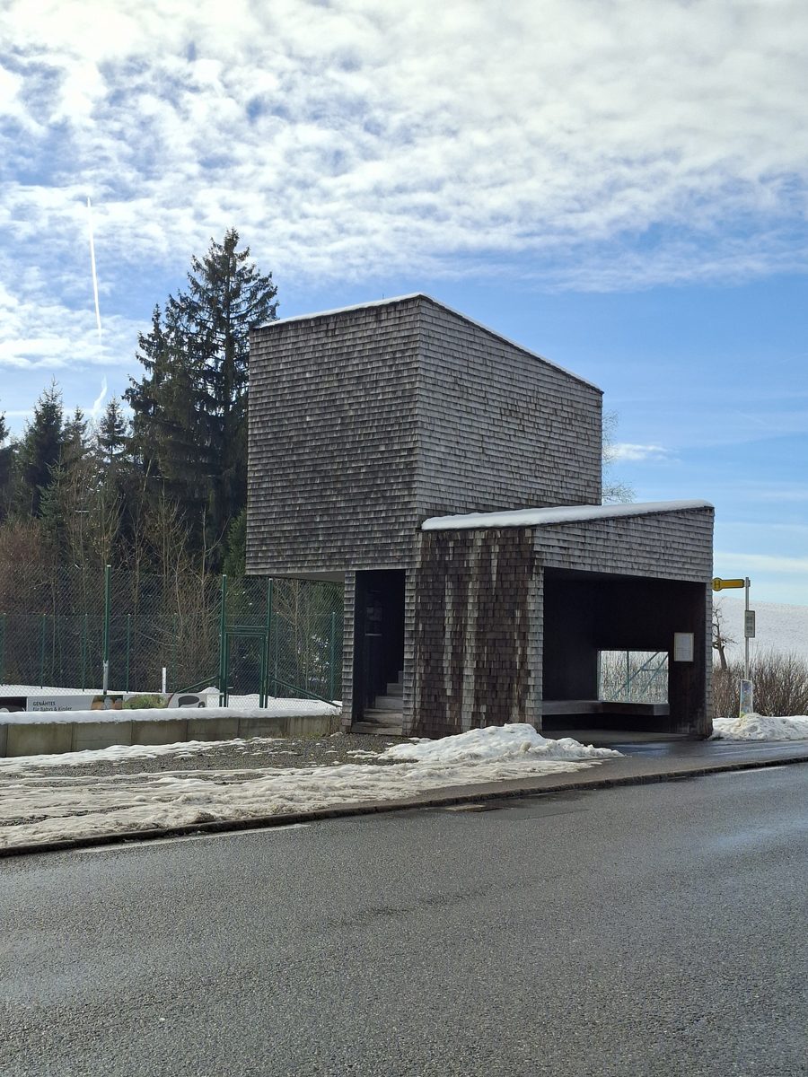 Kressbad bus stop in Krumbach, Vorarlberg, Austria