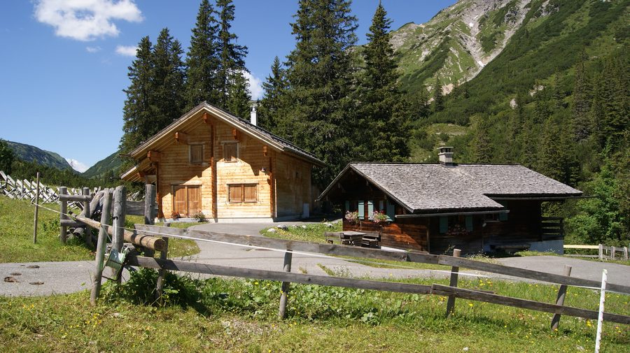Tannlägeralpe alpine landscape in Dalaas, Vorarlberg