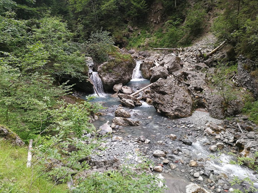 Wasserfälle in der Bürser Schlucht in Vorarlberg