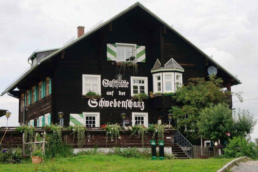 Alpengasthaus Schwedenschanz am Pfänder oberhalb von Bregenz