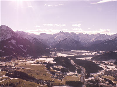 Bei einem Rundflug über Vorarlberg sieht man viel von der Landschaft